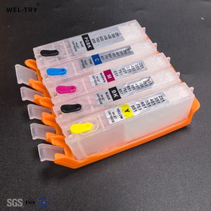WEL-TRY PGI-150 CLI-151 Cartuccia Ricaricabile Vuota, Chip Permanente a 5 Colori, per <span class=keywords><strong>Stampanti</strong></span> Canon MG6310 MG5510 MG610 IP7210 MG5410 - Product Image 3