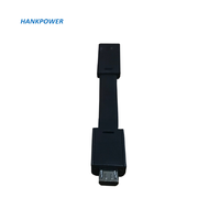 Câble de charge magnétique plat USB micro portable 9 cm, câble magnétique en forme de nouille