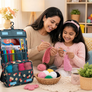 Nouveau produit : Kit de crochet pour débutants, outils de tricot faits main, sac de rangement pour outils de tricot pour novices - Product Image 4