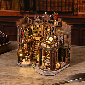 Dropshipping MOQ=1 DIY Miniature House <strong>Kit</strong> - Complete Doll Houses Miniature Sets with Miniature Doll House Display - Product Image 2