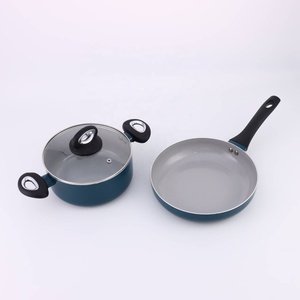 Ép nhôm với gốm không dính lớp phủ Cookware Set Bakelite xử lý không dính Fry Pan LFGB FDA giấy chứng nhận - Product Image 3