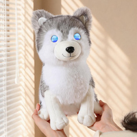 Peluche AI Husky, robot intelligent, animal en peluche, chien avec yeux lumineux, animal électronique interactif, cadeau pour enfants, vente en gros