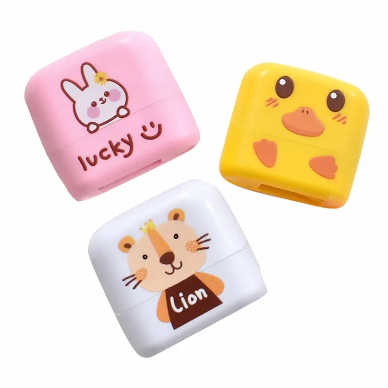Pencil Sharpener Custom Name Stamps Cute Seal Stamp Toy Name Stamps For Kids