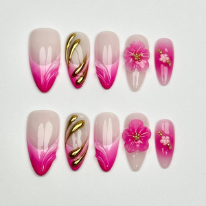 <span class=keywords><strong>Uñas</strong></span> Postizas Acrílicas <span class=keywords><strong>de</strong></span> Color Sólido Hechas a Mano al por Mayor, Diseños <span class=keywords><strong>de</strong></span> Mariposa, Almendradas y Stiletto, Puntas Largas, 10 Uds./Set, Cobertura Completa - Product Image 2