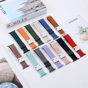 Correa Tejida de Nailon Elástico Transpirable para Apple Watch 11 10 42mm 46mm con Hebilla de Paracaídas - Product Image 5