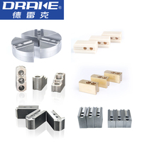 Mandrin hydraulique à mâchoires souples en acier Drake Chuck Claws, 6-12 pouces, pour tour à grande vitesse avec une précision de 0,005 mm et 7000 tr/min