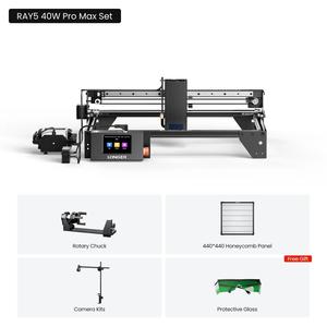 Graveur laser à diode Longer Ray5 40W de type portique avec rail HIWIN et système de contrôle Ruida pour la gravure sur métal, verre et bois - Product Image 6