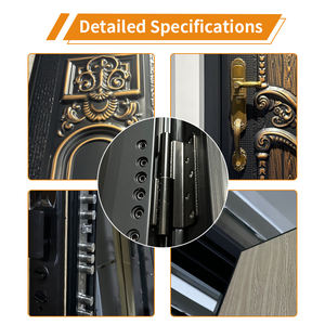 Venta caliente Diseño chino Aluminio fundido Anti Bullet Explosión Residencial Exterior <span class=keywords><strong>Carmen</strong></span> Puerta de entrada de seguridad - Product Image 3