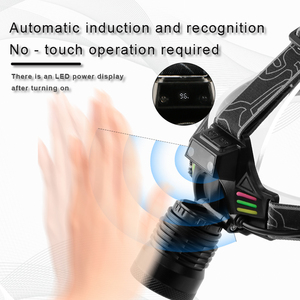 Zoom de inducción de alto brillo para exteriores, potencia de láser blanco, 3 modos, faro multifuncional con múltiples modos de iluminación, faro - Product Image 4