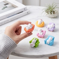 Figurine de fruits en résine, visages de fruits Kawaii, pour café, vitrine de magasin, cuisine, jouet éducatif, jeu sensoriel de tri et de comptage, éducation des enfants