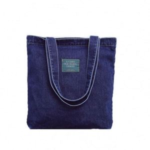 Bolsa de Compras de Lona Reutilizable al por Mayor, Nueva, de Moda, Tipo Tote de Hombro, de Gran Capacidad, con Cremallera - Product Image 1