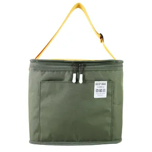 Tecido poliéster Isolamento Térmico Alumínio Piquenique Cooler Bag Logotipo Personalizado Saco Isolado