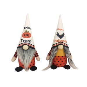 Muñeco de Peluche de Gnomo sin Rostro de Halloween, Figura de Rodolfo con Patrón de Calabaza y Murciélago, Adorno Decorativo para Mesa de Hogar y Fiestas - Product Image 2