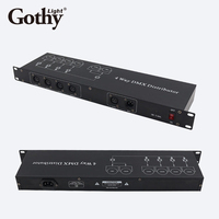 Amplificateur de séparateur DMX512 8CH, télécommande, contrôleur d'éclairage de scène, distributeur 8 voies, certifié CE RoHS