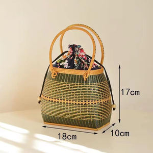 Sac en rotin de style japonais Asia Zen / Sacs à main en rotin / Sac en osier rectangulaire en provenance du Vietnam - Product Image 4