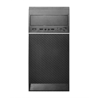 Leadway Factory Sale Mid Tower ATX Desktop Computer Case Steel Mesh Grille with Side Fan OEM Stock Wholesale