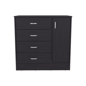 Ensemble de 2 commodes Lund, style moderne minimaliste, meubles de rangement de grande capacité pour chambre à coucher, Wengé - Product Image 5