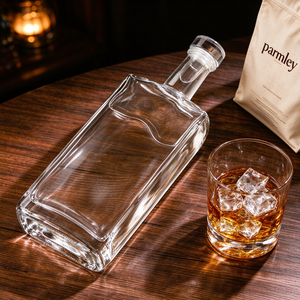 Bouteille de vin en verre français de haute qualité 100ml 200ml 500ml avec bouchon, bouteille vide pour liqueur, vin, <span class=keywords><strong>whisky</strong></span>, tequila, vodka avec bouchon - Product Image 4