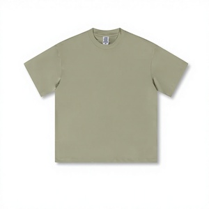 Camiseta Personalizada para Hombre, Color Verde Oliva, Algodón Jersey, Manga Corta, Cuello Redondo, Corte Regular, Color Sólido, Ropa Casual al por Mayor - Product Image 4