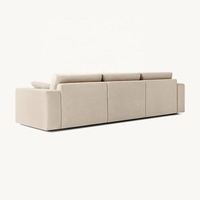 Meubles personnalisés de canapé de salon style simple canapé en bois massif en tissu 3 places nouveau canapé à vendre OEM/ODM