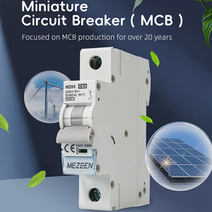 MEZEEN MZ65 1 2 3 4 Polos AC Mini Disyuntores 1 2 3 4 5 6 10 <span class=keywords><strong>16</strong></span> 20 25 32 40 50 63A Single Pole 10kA MCB - Product Image 2