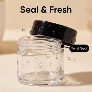 1oz & 2oz Clear PET <b>Plastic</b> Round Cosmetic <b>Jars</b> with Screw on Lids Face Body Cream Containers - Product Image 5