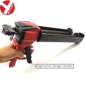 Pistola <span class=keywords><strong>per</strong></span> Silicone a Doppia Cartuccia da 650ml a Risparmio Energetico, Utensile in Acciaio <span class=keywords><strong>per</strong></span> Erogazione, <span class=keywords><strong>per</strong></span> Cartucce da 22 Once Cartuccia Adesiva - Product Image 2