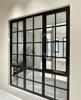 Ventanas Abatibles Populares de Gran Venta con Rotura de Puente Térmico, Triple Vidrio y Aislamiento Térmico con Rejillas Decorativas