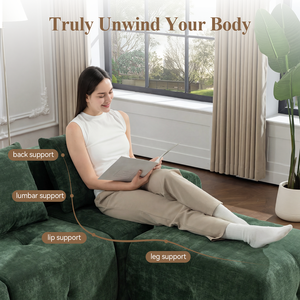 Canapé modulaire convertible à livraison rapide avec design capitonné et base antidérapante Meroow MS1 Mousse certifiée OEKO-TEX - Product Image 6