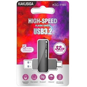 Unidad flash USB Kakusiga de 32 GB con doble puerto tipo C y USB 3.2 para PC y teléfono inteligente - Product Image 2