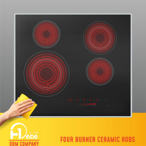 <span class=keywords><strong>Piano</strong></span> <span class=keywords><strong>Cottura</strong></span> in Ceramica Integrato a 4 Zone da 60cm con Controlli Touch, Fornello Elettrico per Uso Domestico 6400W con Timer 99 Minuti - Product Image 6