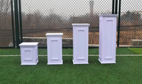 Colonne romaine classique en PVC blanc pour décoration intérieure et extérieure, mariages et jardins, taille personnalisée, design creux et léger, vente en gros