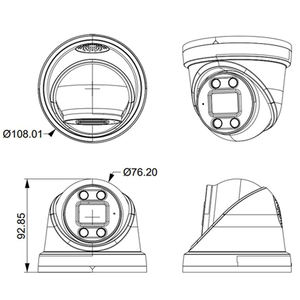 OEM XMEye 4MP <span class=keywords><strong>PoE</strong></span> IP kamera ses insan şekli algılama çift işık H.265 Metal Dome akıllı ev CCTV güvenlik kamera sistemi - Product Image 6