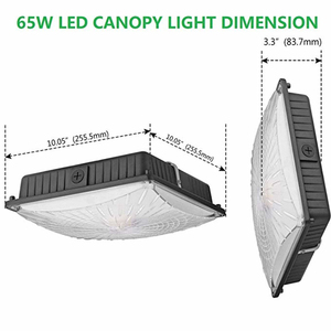 Öl- und Tankstellen-Überdachung IP65 LED Wasserdichte Lampen Lager Garage Parkplatz Aufputz-Deckenleuchte High Lumileds 5000K Tageslicht - Product Image 2