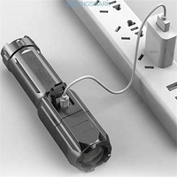TAIKOO Senter Uv Mini Led, Senter Taktis, Senter Led Uv Mini Terang Isi Ulang Daya Usb