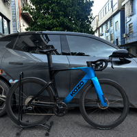 Ensemble de roues de vélo de course aérodynamique léger avec dérailleur électronique Wheeltop en fibre de carbone Toray T800 KOZO2 de 7,9 kg