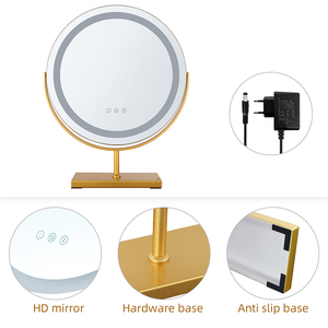 Miroir de salle de bain intelligent LED de luxe, anti-buée, avec éclairage pour le maquillage, miroir intelligent pour salon, hôtel, éclairage de vanité de salle de bain - Product Image 1