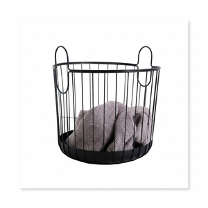 Customized Nordic Metal Storage Basket Eco-Friendly Iron Design Home Use Strongly Decorative Clothing Beverage Fruit Organizer - Product Image 2