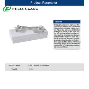 Pupillomètre PD&PH 2024, optique, pour lentilles progressives multifocales, règle PD/PH, testeur de hauteur pupillaire, certifié CE/EPA, CP-9 - Product Image 1