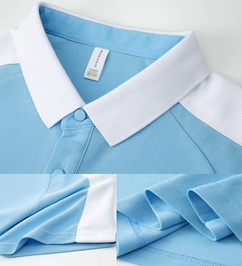 T-shirt de rugby 210 GSM, résistant à l'huile et à l'eau, 55% soie, 45% polyester, logo personnalisé, uniforme de travail, polos unisexes - Product Image 4