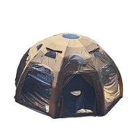Nouvelle tente de camping gonflable double couche en coton, moins chère, deux chambres, résistante à l'eau et respirante