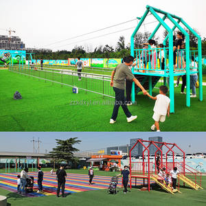 Mini <span class=keywords><strong>tyrolienne</strong></span> de plein air personnalisable pour enfants, sécurisée, durable, en acier, double câble suspendu, téléphérique pour parc sportif - Product Image 6