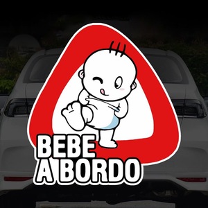 Pegatinas para Coche, Diseño de Bebé en el Coche, Decoración Impermeable con Impresión UV en PVC, Pegatinas Personalizadas para la Carrocería - Product Image 1