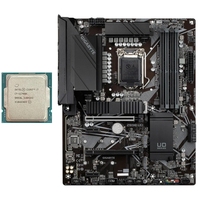 Carte mère GIGABYTE Z590 ATX reconditionnée, kit Intel I9/I7/I5 10e/11e génération LGA1200 DDR4 Quad Channel 128 Go SATA, pièces pour PC de bureau