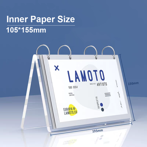 Exhibidor de Menú <span class=keywords><strong>Tipo</strong></span> V Personalizado Moderno, Carpeta de Menú Comercial de Múltiples Páginas para Tarjetas de Presentación, Acrílico Reciclable, Soporte para Letreros, Restaurante, Cafetería - Product Image 3