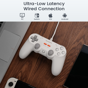 Controlador Gamesir TEGENARIA T3 Lite Controles Mandos Para <span class=keywords><strong>PC</strong></span> Switch 1 y 2 Gamepad con cable <span class=keywords><strong>Android</strong></span> Efecto Hall Diseño Retro - Product Image 2