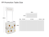 Grosir Promosi portabel pameran dagang Table Counter Digital Printing teknik untuk meja iklan grafis