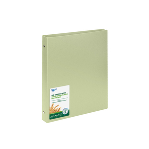 Vente directe usine Production en masse Classeur à 3 anneaux en paille de blé avec logo personnalisé Épaisseur de la couverture 0,80 mm Classeur à anneaux en PP - Product Image 2