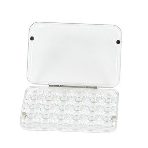 Bview Art <span class=keywords><strong>Palette</strong></span> d'<span class=keywords><strong>aquarelle</strong></span> portable 24 grilles <span class=keywords><strong>Mini</strong></span> plateau de mélange de peinture acrylique de voyage Boîte à palettes en plastique magnétique - Product Image 5