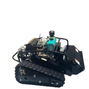 เครื่องตัดหญ้าแบบครอว์เลอร์ รุ่นอินดัสเทรียล 56 พร้อมรีโมทคอนโทรล 24V เครื่องยนต์ 4 จังหวะ 173 ซีซี ความเร็วสูง 1000 มม. เครื่องกำจัดวัชพืชในสวนผลไม้ Ymn21 4 จังหวะ - Product Image 5
